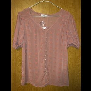 E & M short sleeve top